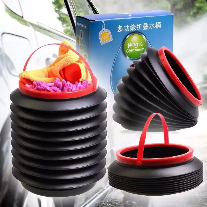 

Universal Auto Car Trash Can Foldable Auto Storage Bag RV Trash Bag Wastebasket Container Garbage Bin Car Accessories Para Auto