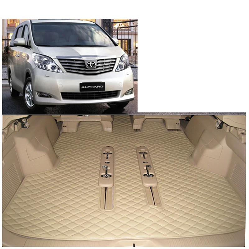 Lsrtw2017 кожаные автомобильные коврики для toyota alphard Vellfire 2013 2012 2011 2010 ковер