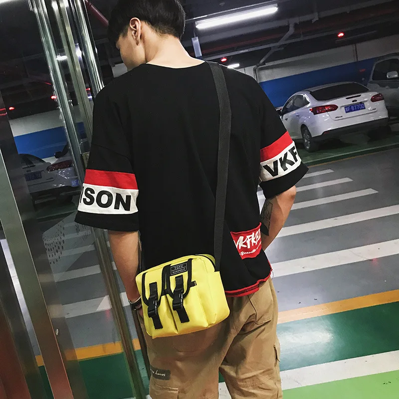 Couples Celebrity Style Canvas Wear-Resistant Oblique Bag Women's Mortise Lock Disco Dancing Bag Casual Shoulder Bag