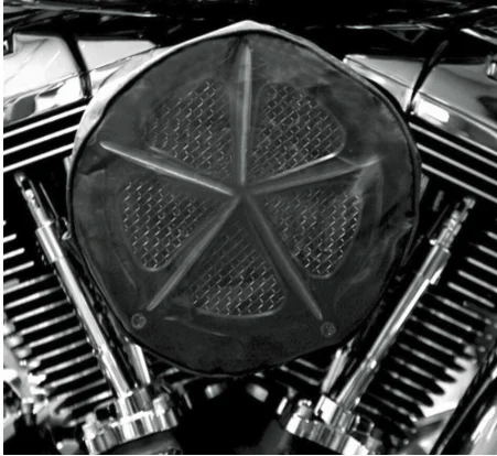 Вентури домино воздушный фильтр входящего воздуха Комплект для Harley Touring Street Glide Road Glide 08-16 Softail 16-17 FLSTNSE 14-15