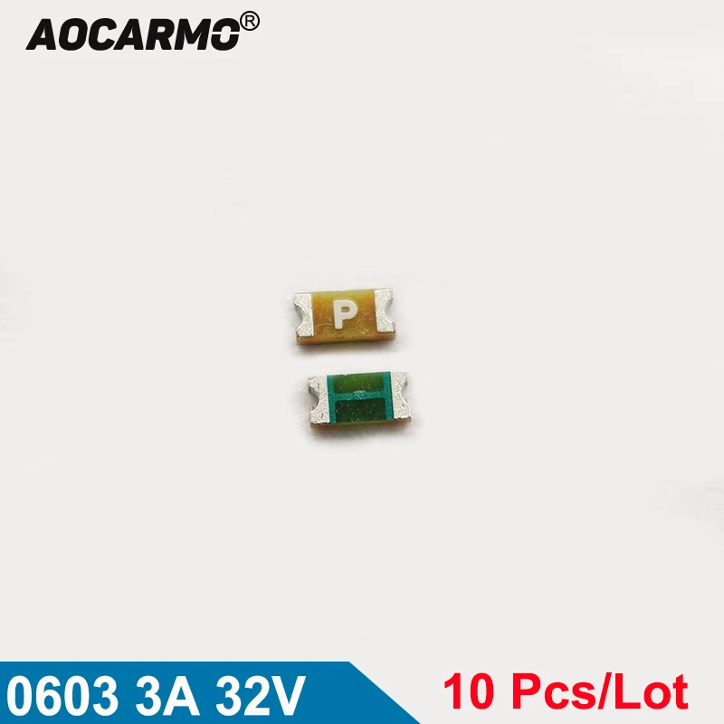 Aocarmo 10 шт./лот F9700 0467003 3AMP-32V-467 одноразовый предохранитель 0603 3A 32V шелкография P |