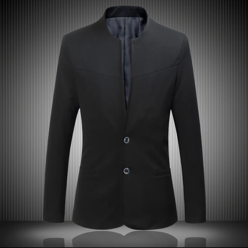 2019 Spring Autumn Luxury Casual Men Blazers New  Fashion Brand High Quality  Slim Fit  Suit Chinese Jacket
