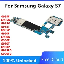 Placa base Original para Samsung Galaxy S7 S7 edge G930F G930A G930P G930T G930V G930W8, placa lógica con Chips Ful