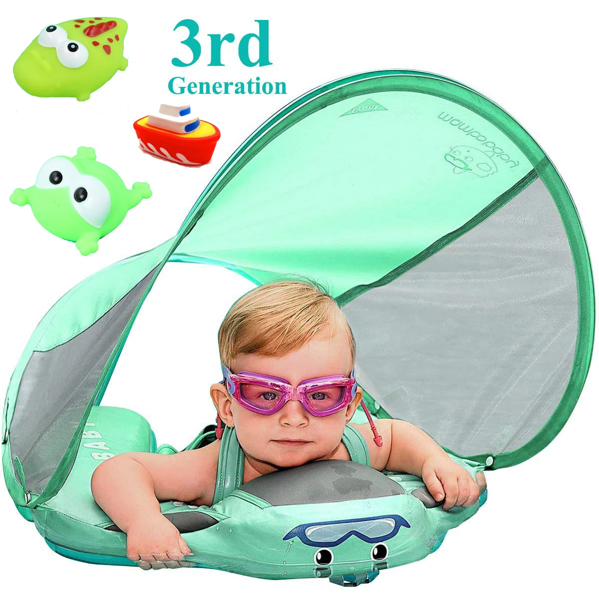 

Baby Solid No Inflatable Folat Ring Baby Pool Water Sports Baby Bathtub Floating Safety Swimming Training