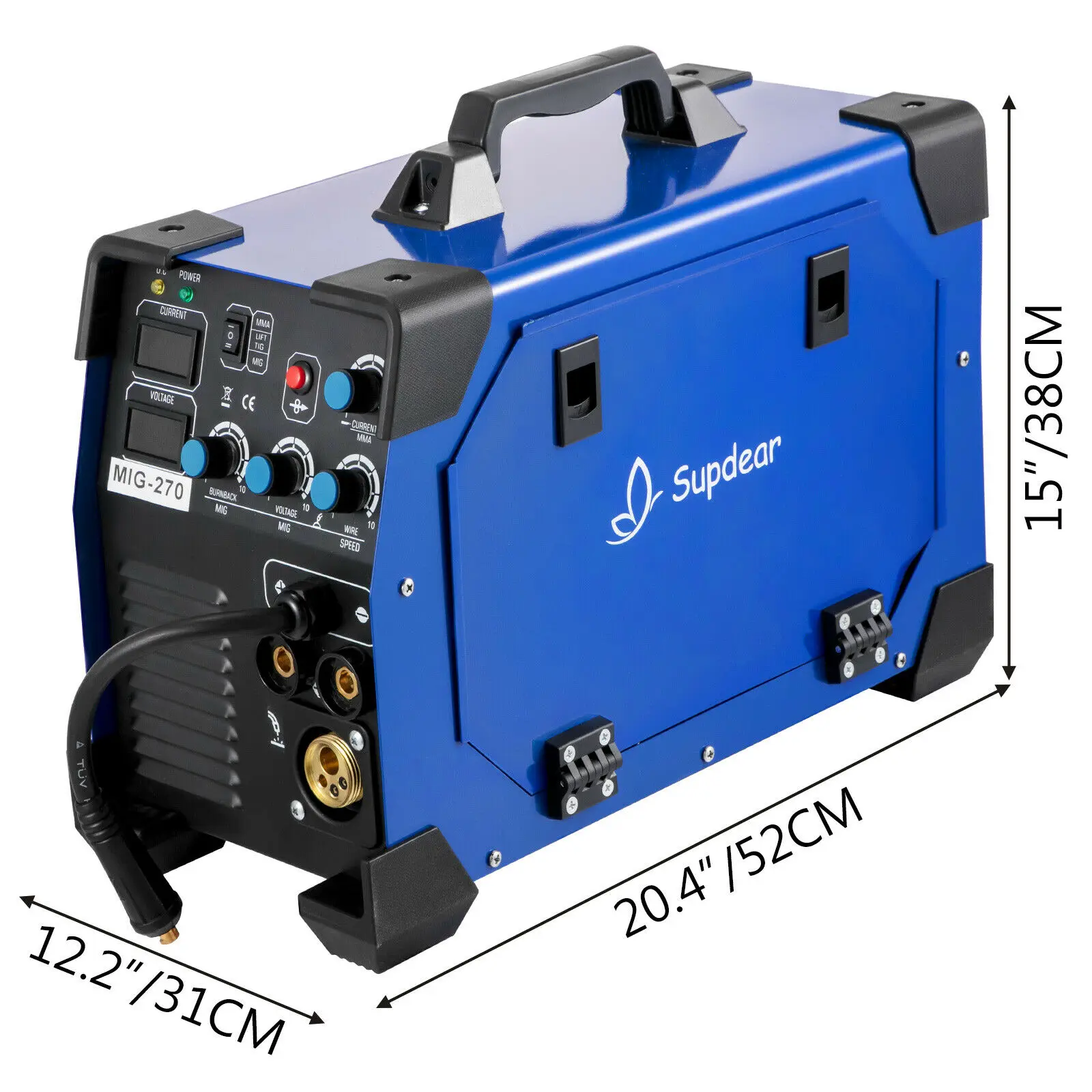 MIG MMA TIG 3 In 1 Mig Welder Welding Machine 270A MIG MMA Welder Combo 220V Semi-automatic Welding Machine 2