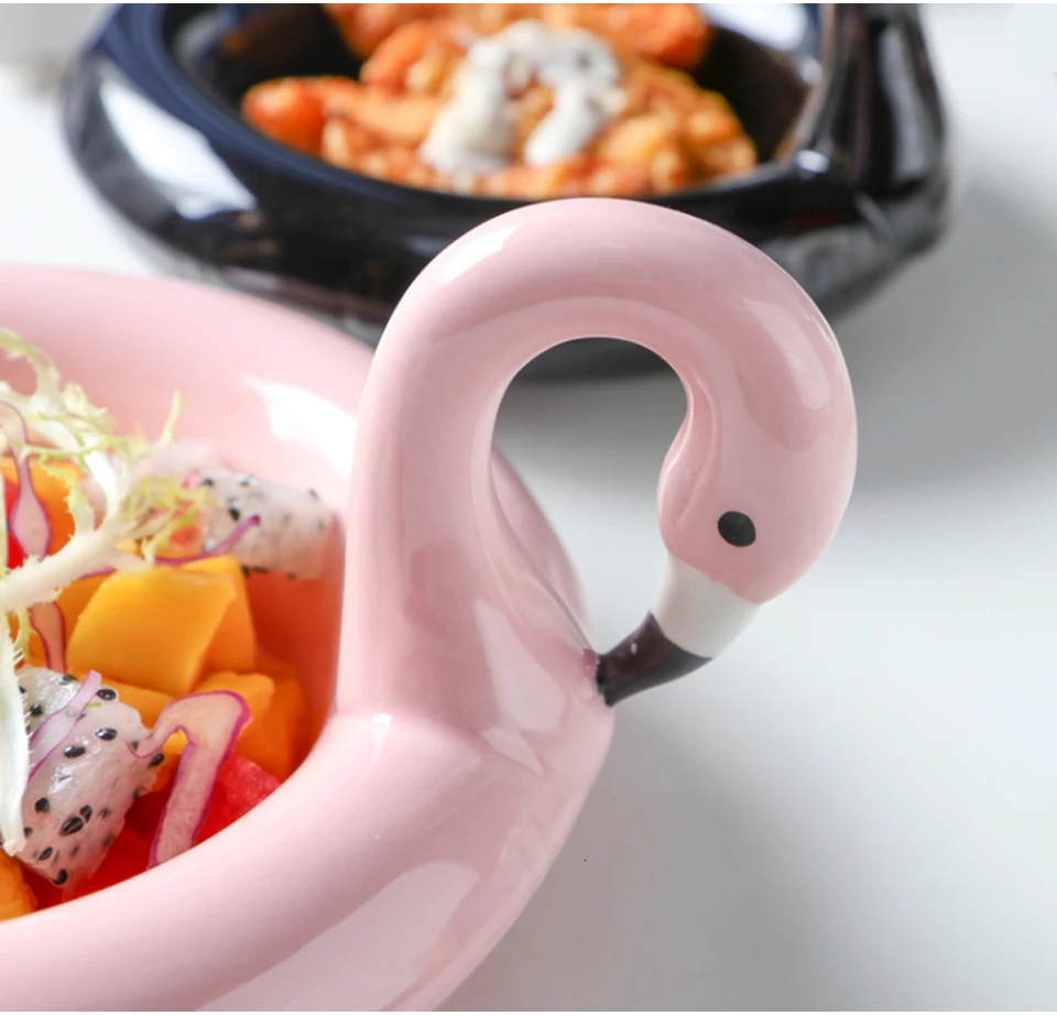 CAKEHOUD творческая личность керамические Фламинго закуски десерт чаша Единорог Черный лебедь форма кольца прибор для хранения фруктов лоток