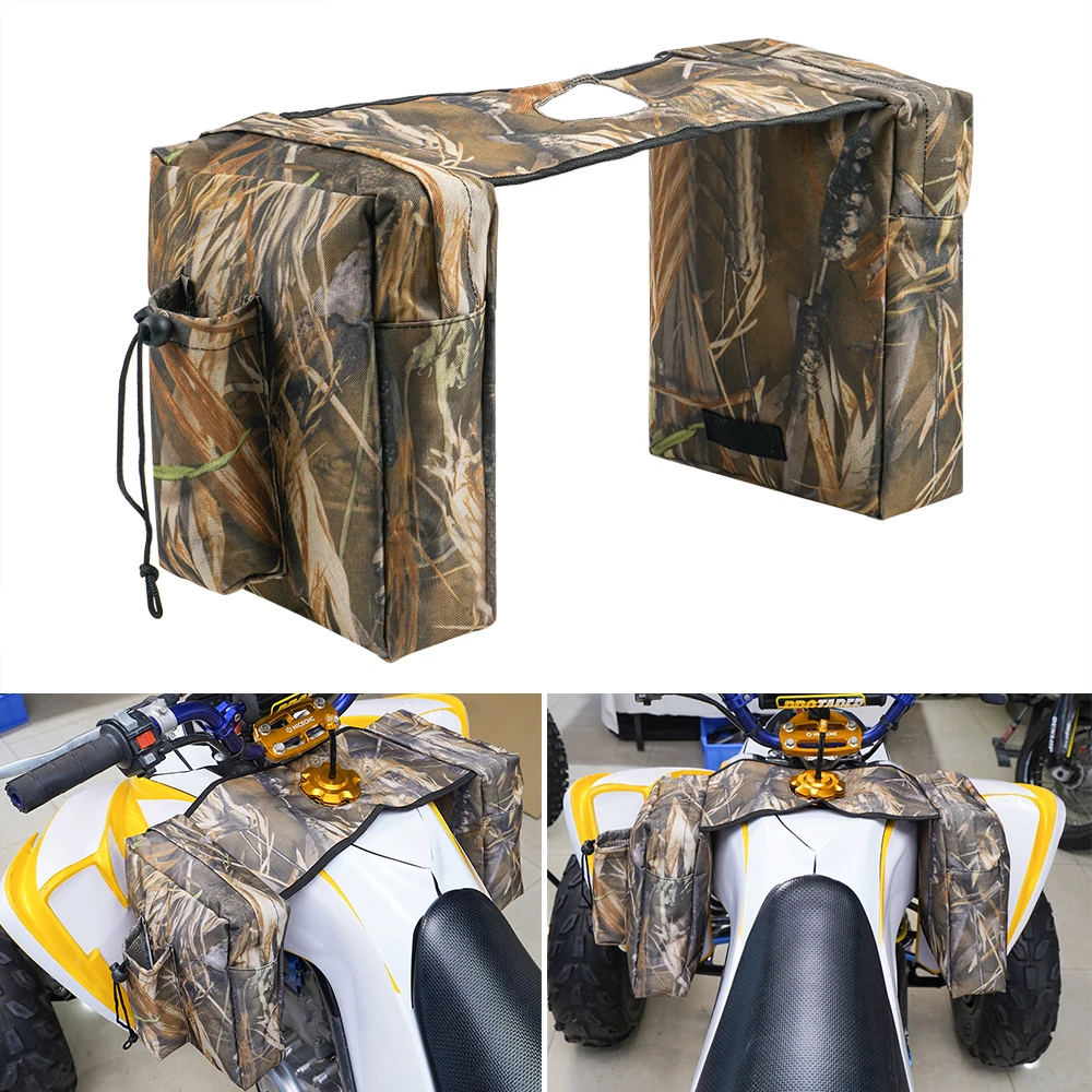 NICECNC Universal Gas Tank SaddleBag Storage Bottle Bag For Polaris