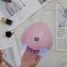 ENNKE Сушилка для ногтей розовый/белый светодиодный/УФ-лампа 12 шт. двойной источник света для маникюра светодиодный/УФ/строительный гель Быстросохнущий для личного использования