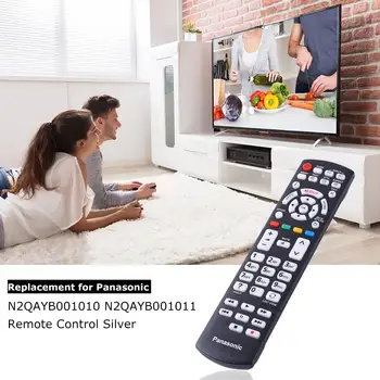 

Replacement for Panasonic N2QAYB001010 N2QAYB001011 Remote Control Silver