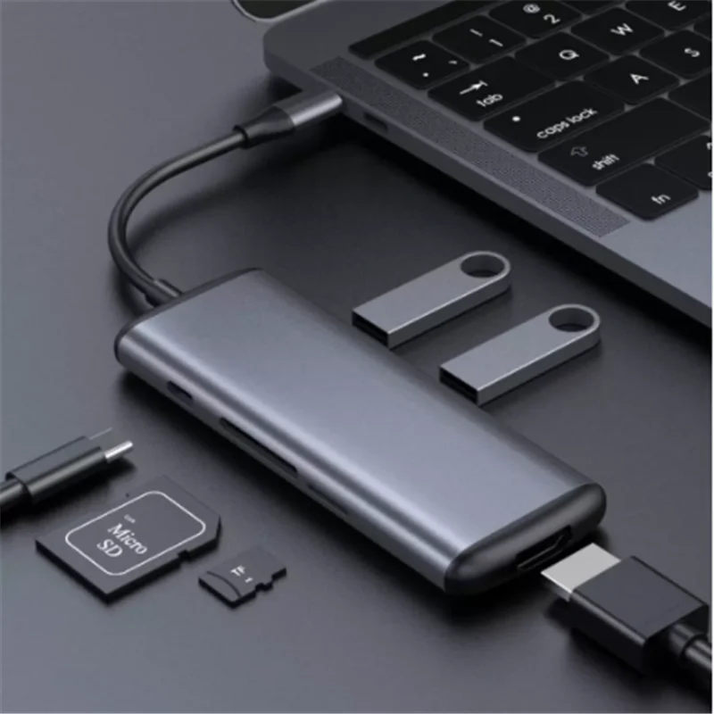 Многофункциональный конвертер Xiaomi hagiss Type-C 6 в 1 адаптер для передачи данных Type C TF