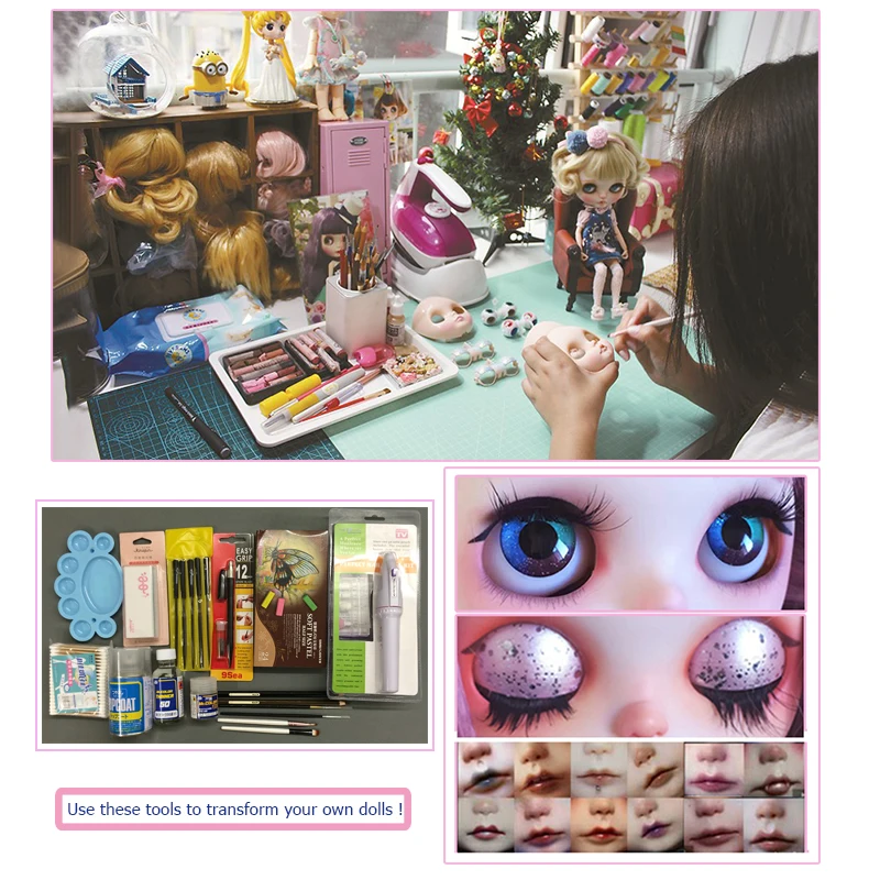 Neo Blyth кукла НБЛ заказной блестящее лицо, 1/6 BJD шарнирная кукла Ob24 кукла Блит для девочки, игрушки для детей NBL04