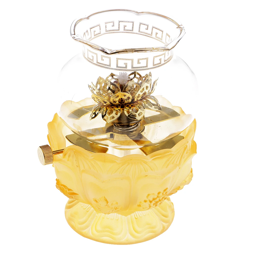 Буддийский подсвечник, держатель лампы, тибетская масляная лампа, ремесло, домашний декор - Цвет: D Style