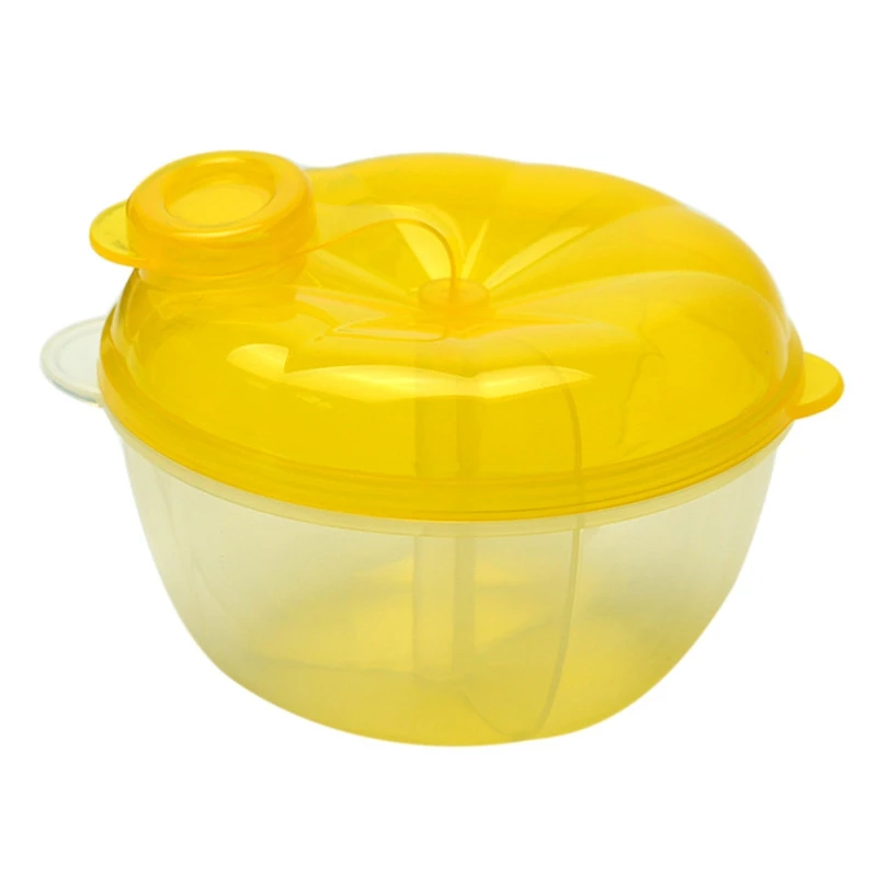 pumpkin yellow Новая коробка для хранения детского питания, портативный контейнер для путешествий для детей, контейнер для молока, 3 слоя, для младенцев, порошок, твердые коробки для кормления, коробка для хранения продуктов для новорожденных - Цвет: pumpkin yellow