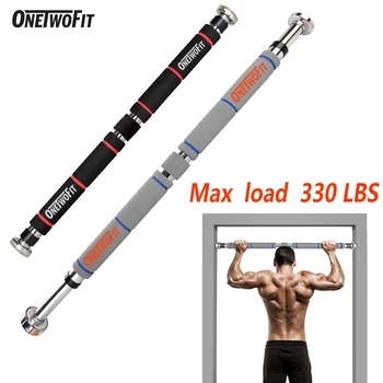 

ONETWOFIT Pull Up Bar Door Fram Horizontal Bar Home Gym Workout Chin Up Bar Training Exercise Fitness Equipment Deporte en Casa