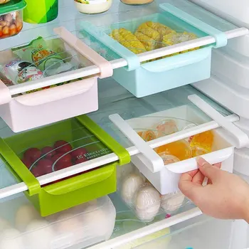 

Multifunction Fridge Box Slider Fridge Drawer Organizer Food Savers Storage Container DNJ998