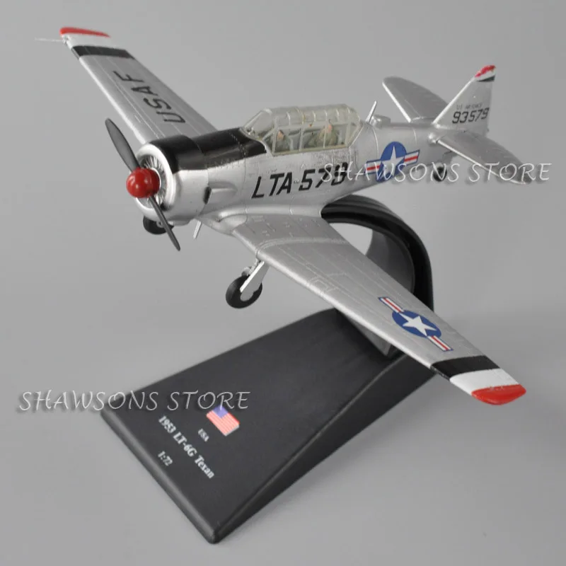 Литой военный самолет модель игрушки 1: 72 США LT-6G Техасский истребитель миниатюрный самолет Реплика