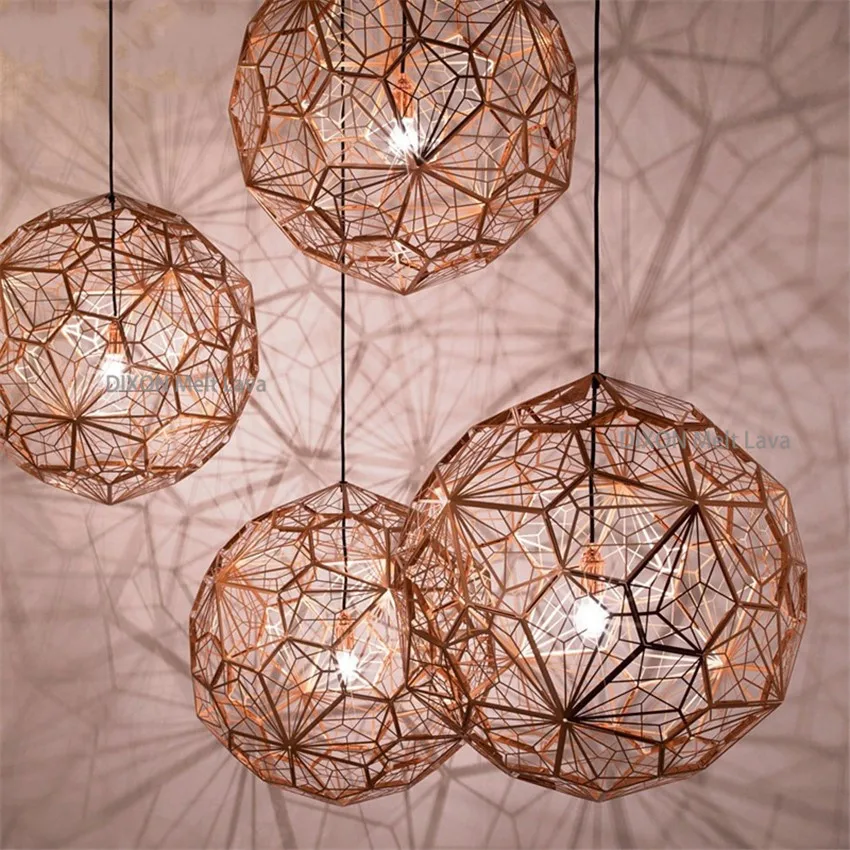 

DIXON Melt Lava Pendant Lights Nordic Stainless Steel LED Pendant Lamp Creative Diamond Ball Style Hotel Cafe Pendant Light