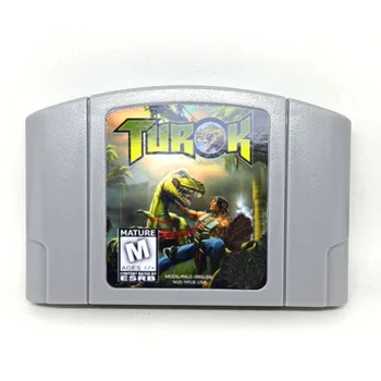 

Turok: Dinosaur Hunter English Languae Video Game Cartridge Card for 64 Bit Game Console US NTSC Version