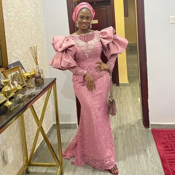 Aso Ebi Arabic Style Mermaid Prom 