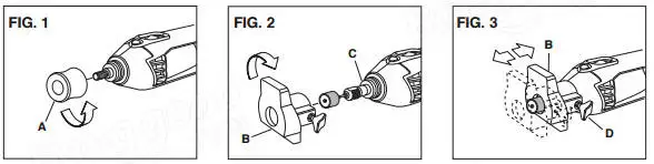 HILDA Sanding and Grinding Guide Attachment Locator Positioner for Dremel