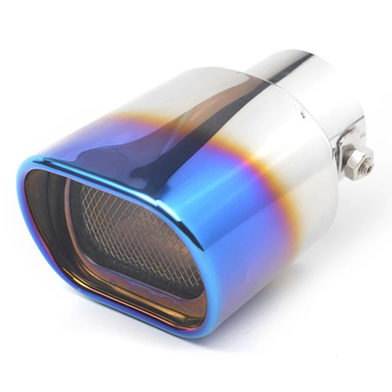

Car Exhaust Pipe Straight Chrome Stainless Steel SUV Tail Muffler Tip 1Pcs Replacement Pro