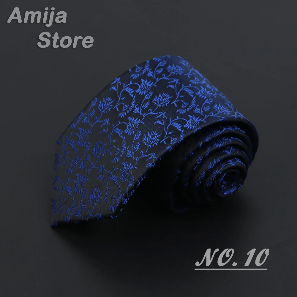 Neue männer Krawatten Solide Farbe 7cm Jacquard Luxus Krawatte Zubehör Einfachheit Für Täglichen Verschleiß Krawatte Hochzeit Party Geschenk für Mann – Detail 12