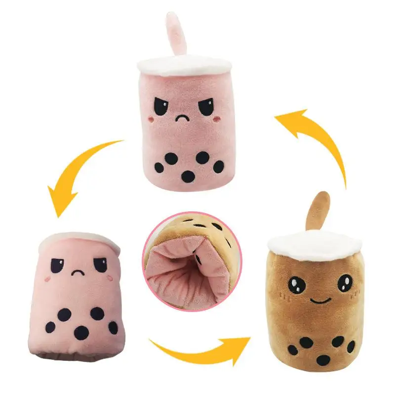 reversible boba plush
