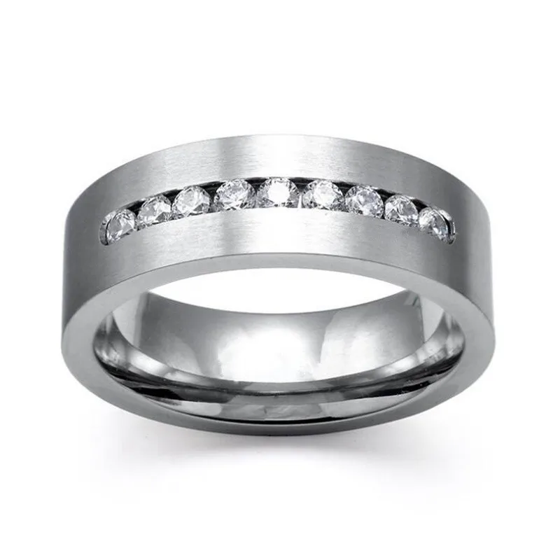 Горячая Распродажа, модные серебряные Квадратные Кольца для пар, обручальные кольца для пар, для женщин и мужчин, обручальные кольца, размер США от 5 до 14