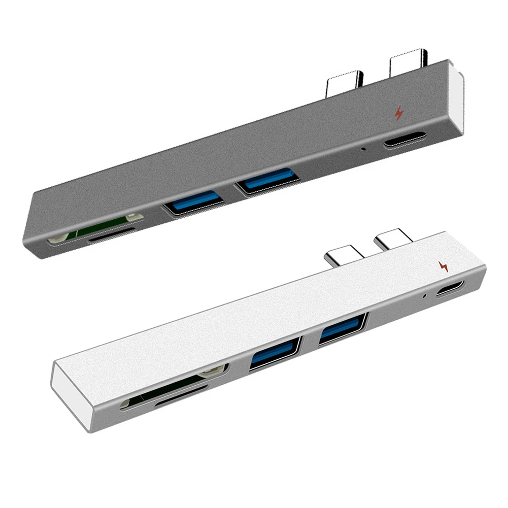 5 в 1 Usb-C 3,1 адаптер с 2 портами Usb 2,0 480 М Micro Tf Sd считыватель памяти Pd type-C концентратор для Imacbook Pro Air A1932/retina