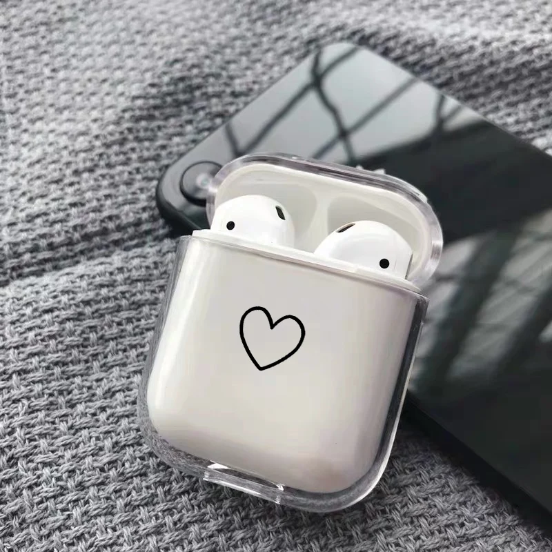 Мягкий милый Чехол Air Pods для Apple Airpods, роскошный простой прозрачный чехол для Airpods в Bluetooth, аксессуары для наушников