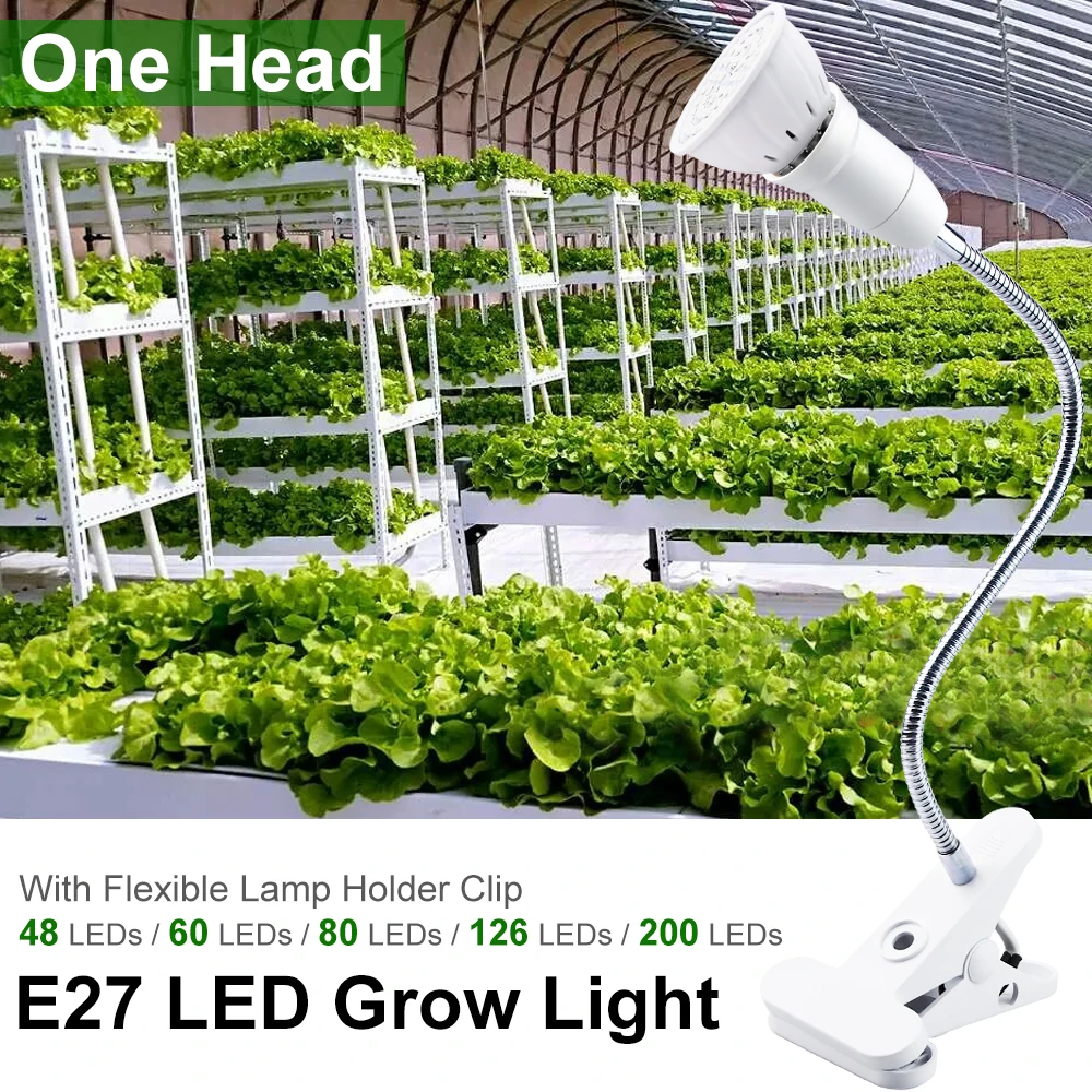 Лампе Pour Plante светодиодный светильник для выращивания полный спектр светодиодный светильник для выращивания цветов зажим для комнатной комнаты growbox Seed гидро теплица