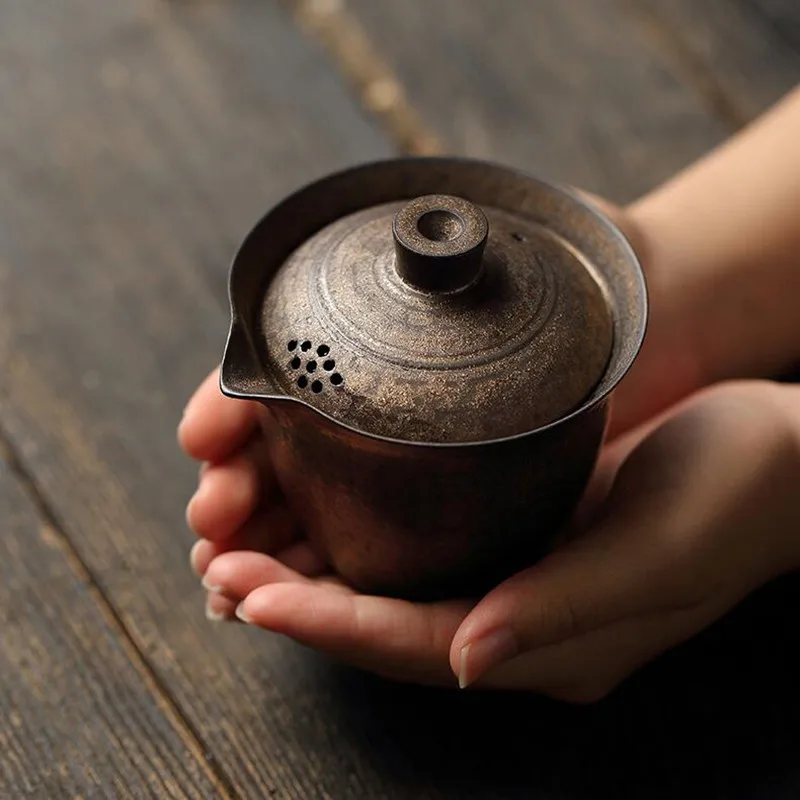 Ceramic Tea Bowl Sancai Cover Bowl Teacup with Lid Tea Maker Sto