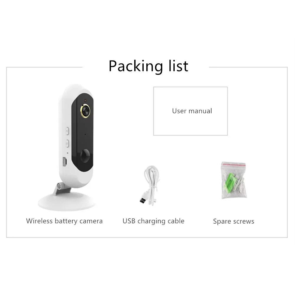 

Baby Monitor baby monitor WiFi Auto Tracking IP Camera WiFi Home Security Camera Battery camera Battery powered babyphone 1080P