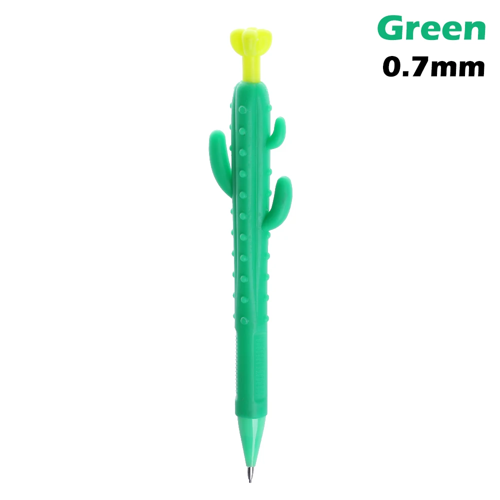 Green 1 1 шт. 0,5/0,7 мм Симпатичные Морковь кактус кукурузы формы механические карандаши Пластик гидравлическая пресс-ручка для школы офиса письменные принадлежности Канцтовары - Цвет: Green 1
