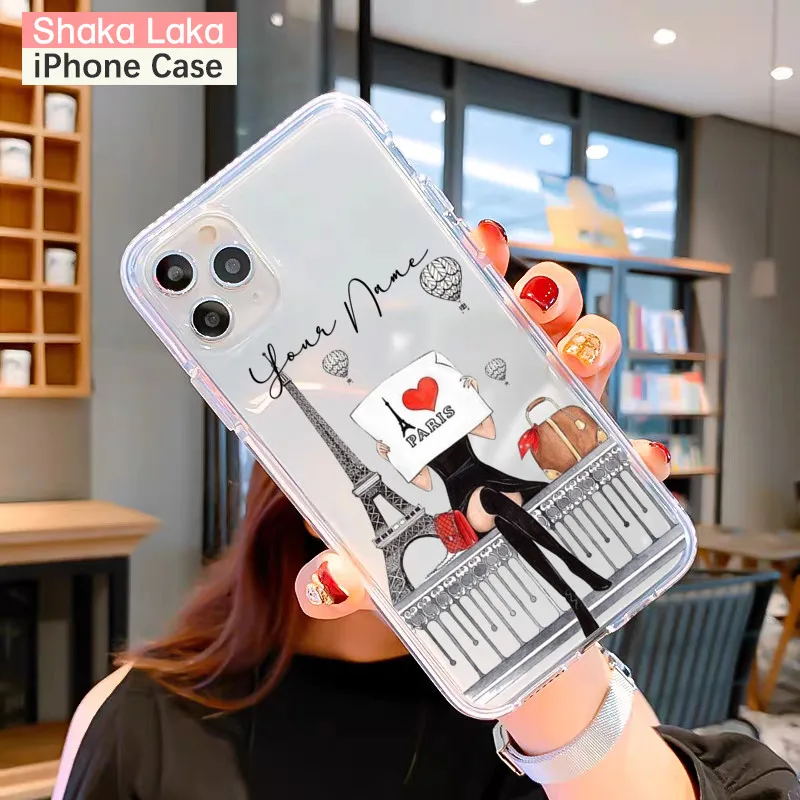 iphone 13 pro max case clear Name Custom Phone Case for iPhone 13 11 Pro Max 8 Plus SE 2020 Cover Transparent Shell Cute For iPhone 12 Pro Case X XS XR 6 7 8 best case for iphone 13 pro max