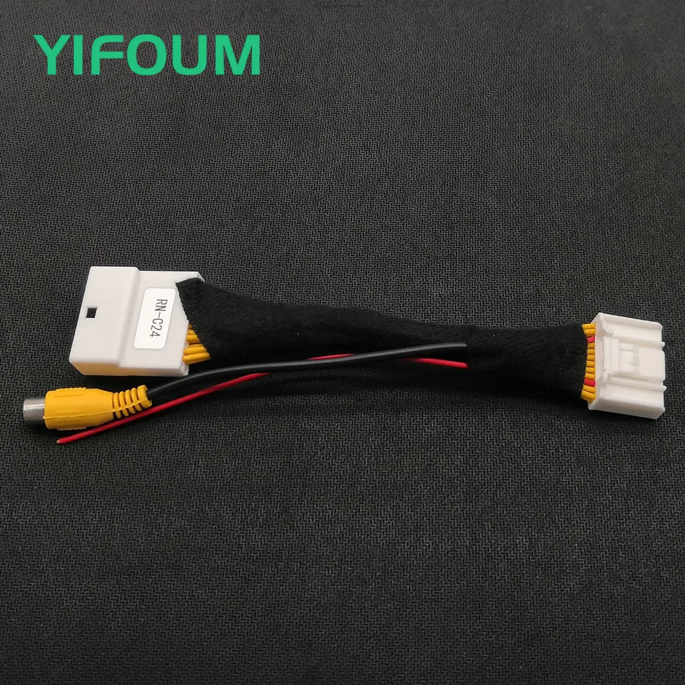 Оригинальный переключатель видеовхода YIFOUM 24Pin переходник RCA для камеры заднего