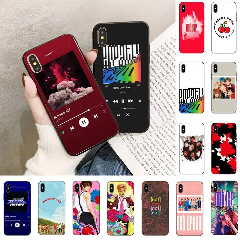 TOPLBPCS NCT 127 Kpop Boy group чехол для телефона iPhone 11 8 7 6 6S Plus plus X XS MAX 5 5S XR 12 Pro max se 2020|Бамперы| |