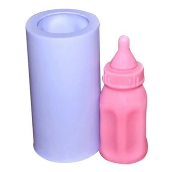 

New 3D Baby Feeding Bottle Silicone Mold Nursing Bottle Candle Silicone Mold Soap Mold 6x6x11.5cm Fondant Cake decoration Tools