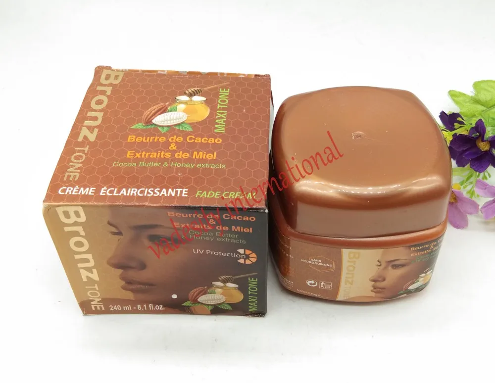 Bronz тон какао масло и мед Осветляющий крем 240 мл