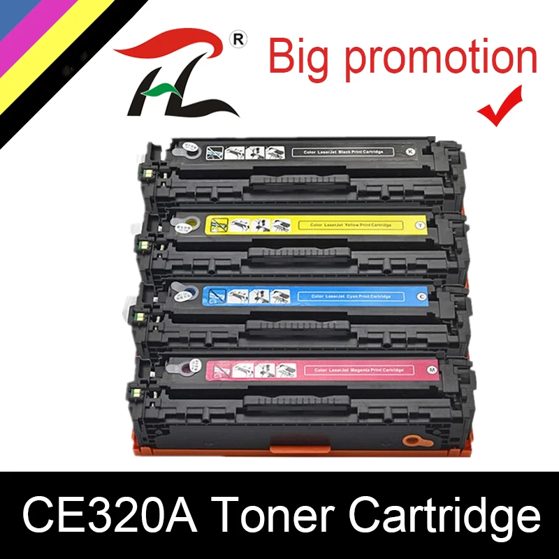 Картридж с тонером HTL совместимый HP CE320A CE321A CE322A CE323A 128A 320A 320 321 322 323 laserjet CM1415 CM1415fn 1415