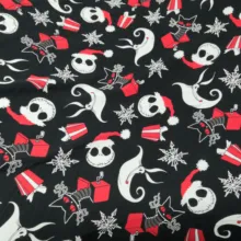 Кошмар перед Рождеством Мягкий Вязаный череп мультяшная ткань 4 способ стрейч DIY шитье Artcraft лоскутное Детская рубашка одежда