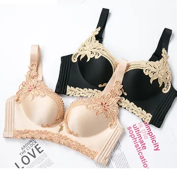 

Sexy Women Embroidery Underwear Bra Sexy Lingerie Push Up Lace Flower Push Up Underwear Brallete Intimates Lengerie Sexy Bras