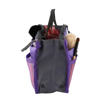 

Double Zipper Polyester Makeup Bag Portable Travel BAGS Beauty Cosmetic Bag Make Up Toiletry BagS With Handle Set