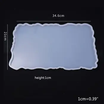 

Crystal Epoxy Resin Mold Fruit Plate Casting Silicone Mould Handmade DIY Crafts J78F