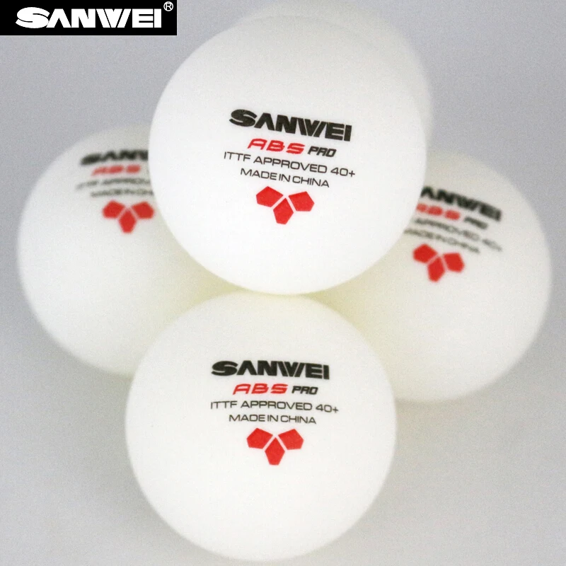 SANWEI ABS PRO 3-Star мяч для настольного тенниса ITTF одобренный материал ABS поли шарики для пинг-понга оптом