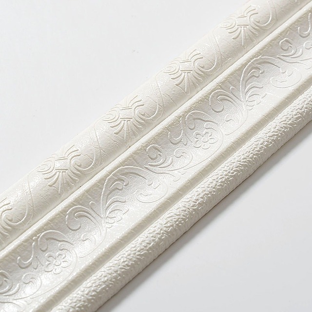 Waist Skirting Line Self Adhered Stereo Wall Sticking 3D Foam Edge Banding Frame Waterproof Anti-collision Background Wall