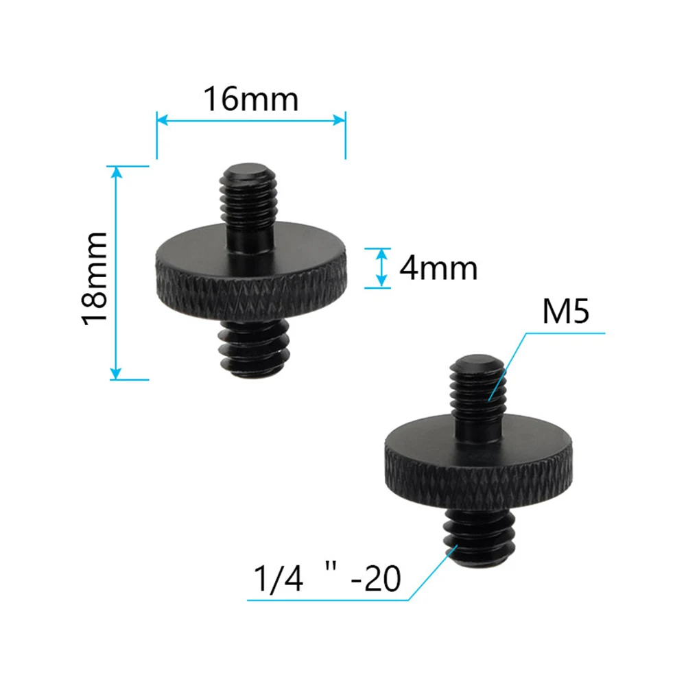 Camera Screw 1/4"-20 Male to M4 M5 M6 M8 Male Double-end Thread Screw Convert Ad