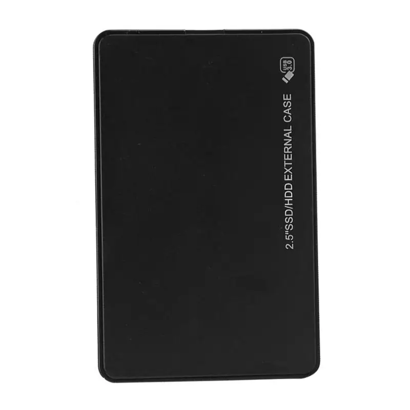 2,5 дюймов USB3.0 корпус для жесткого диска 5 Гбит/с SATA HDD SSD Мобильный Внешний чехол для компьютера ноутбук Настольный ПК черный