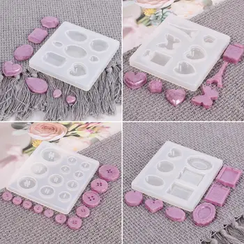 

DIY Silicone Mold Resin Buttons Jewelry Making Mould Epoxy Pendant Crafts Tool Handmade New Arrival