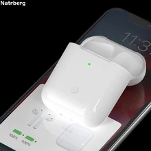 Зарядный чехол для Airpods, замена Qi, беспроводной, Bluetooth, 450 мА/ч, зарядка с сопряжением, всплывающее окно, для Airpods, Pod, 1, 2